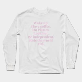 Pilates life. (pink) Long Sleeve T-Shirt